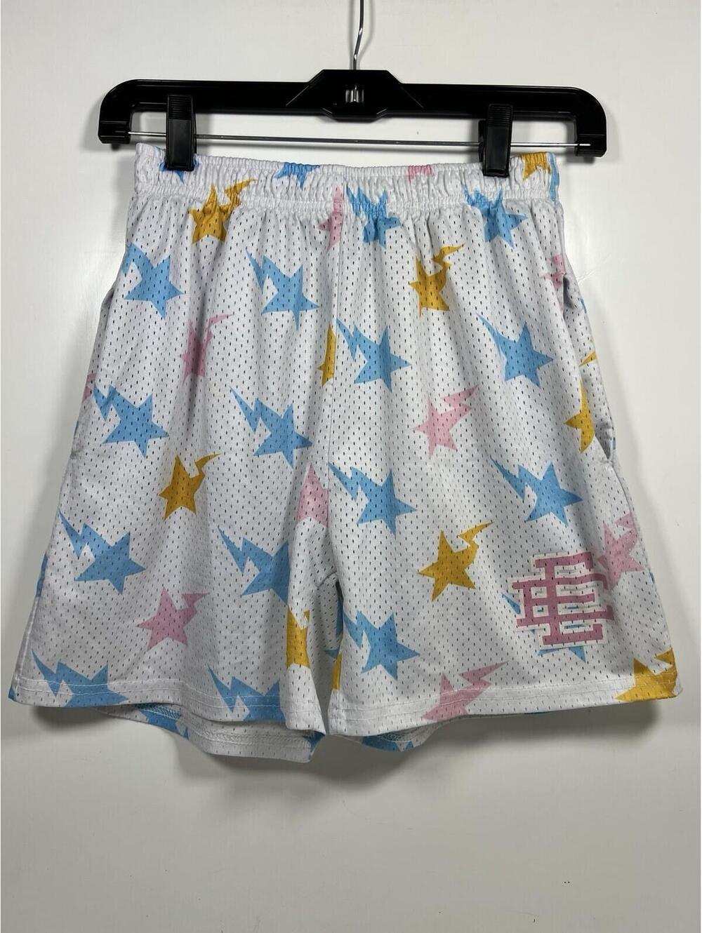 Eric Emanuel x BAPE Miami EE Shorts White Sz Youth Medium Basketball